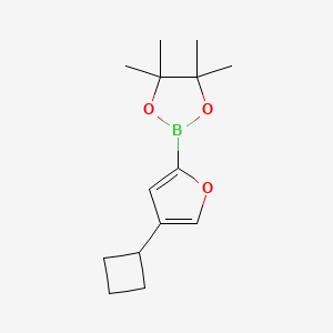4-(Cyclobutyl)furan-2-boronic acid pinacol ester