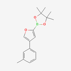 molecular formula C17H21BO3 B6341946 4-(3-Tolyl)furan-2-boronic acid pinacol ester CAS No. 2096331-13-2