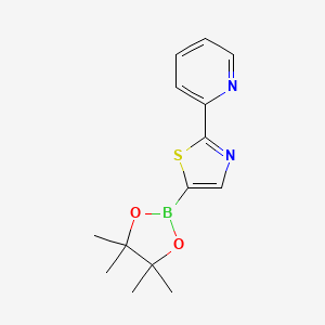 molecular formula C14H17BN2O2S B6341954 2-(Pyridin-2-yl)thiazole-5-boronic acid pinacol ester CAS No. 1402165-93-8