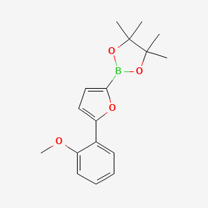 molecular formula C17H21BO4 B6341970 5-(2-Methoxyphenyl)furan-2-boronic acid pinacol ester CAS No. 1402173-04-9
