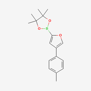 molecular formula C17H21BO3 B6341979 4-(4-Tolyl)furan-2-boronic acid pinacol ester CAS No. 2096339-63-6