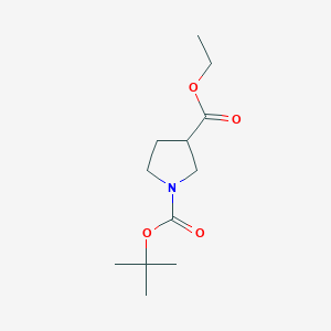 molecular formula C12H21NO4 B063420 1-Boc-3-吡咯烷酮酸乙酯 CAS No. 170844-49-2