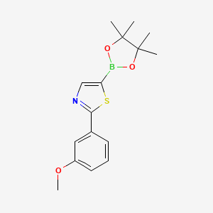 molecular formula C16H20BNO3S B6342015 2-(3-Methoxyphenyl)thiazole-5-boronic acid pinacol ester CAS No. 1402227-62-6