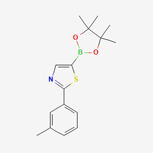 molecular formula C16H20BNO2S B6342063 2-(3-Tolyl)thiazole-5-boronic acid pinacol ester CAS No. 1402173-91-4