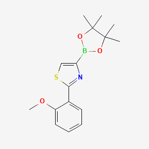 molecular formula C16H20BNO3S B6342086 2-(2-Methoxyphenyl)thiazole-4-boronic acid pinacol ester CAS No. 1402227-60-4
