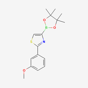 molecular formula C16H20BNO3S B6342089 2-(3-Methoxyphenyl)thiazole-4-boronic acid pinacol ester CAS No. 1402227-58-0