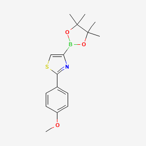 molecular formula C16H20BNO3S B6342133 2-(4-Methoxyphenyl)thiazole-4-boronic acid pinacol ester CAS No. 1402227-59-1