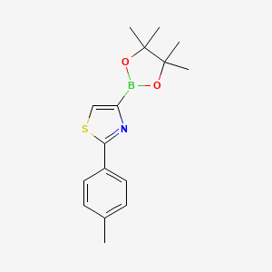 molecular formula C16H20BNO2S B6342152 2-(4-Tolyl)thiazole-4-boronic acid pinacol ester CAS No. 1402173-87-8