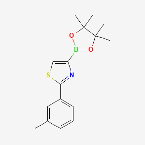 molecular formula C16H20BNO2S B6342156 2-(3-Tolyl)thiazole-4-boronic acid pinacol ester CAS No. 2096334-80-2