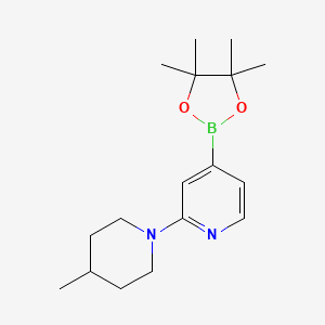 molecular formula C17H27BN2O2 B6342247 2-(4-Methylpiperidin-1-yl)pyridine-4-boronic acid pinacol ester CAS No. 1353877-52-7