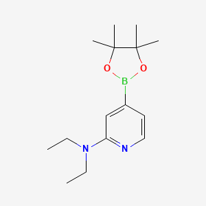 molecular formula C15H25BN2O2 B6342254 2-(Diethylamino)pyridine-4-boronic acid pinacol ester CAS No. 1351231-77-0