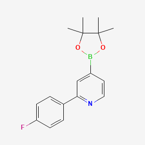 molecular formula C17H19BFNO2 B6342255 2-(4-Fluorophenyl)pyridine-4-boronic acid pinacol ester CAS No. 1402172-82-0