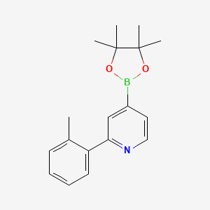 molecular formula C18H22BNO2 B6342258 2-(2-Tolyl)pyridine-4-boronic acid pinacol ester CAS No. 1402172-14-8