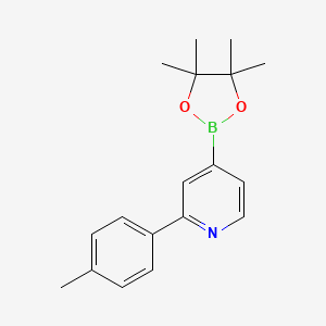 molecular formula C18H22BNO2 B6342284 2-(4-Tolyl)pyridine-4-boronic acid pinacol ester CAS No. 1402172-12-6