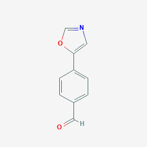molecular formula C10H7NO2 B063423 4-(噁唑-5-基)苯甲醛 CAS No. 179057-31-9