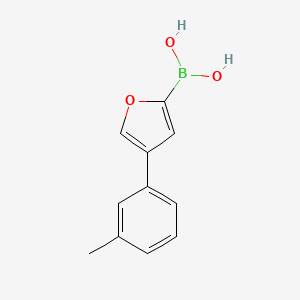 molecular formula C11H11BO3 B6342355 4-(3-Tolyl)furan-2-boronic acid CAS No. 2096337-56-1