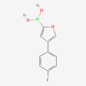 molecular formula C10H8BFO3 B6342357 4-(4-Fluorophenyl)furan-2-boronic acid CAS No. 2096331-23-4