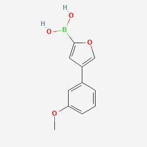 molecular formula C11H11BO4 B6342387 4-(3-Methoxyphenyl)furan-2-boronic acid CAS No. 2096339-05-6