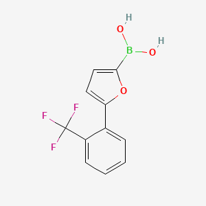 molecular formula C11H8BF3O3 B6342394 5-(2-Trifluoromethylphenyl)furan-2-boronic acid CAS No. 2096331-53-0