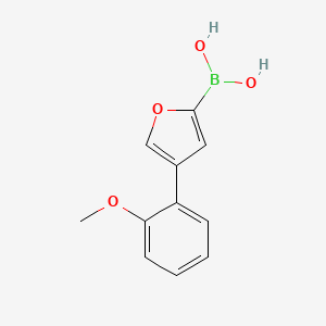 molecular formula C11H11BO4 B6342403 4-(2-Methoxyphenyl)furan-2-boronic acid CAS No. 2096336-65-9