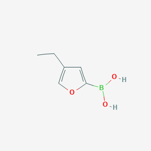molecular formula C6H9BO3 B6342421 4-Ethylfuran-2-boronic acid CAS No. 2096337-32-3