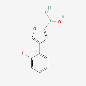 molecular formula C10H8BFO3 B6342434 4-(2-Fluorophenyl)furan-2-boronic acid CAS No. 2096338-79-1