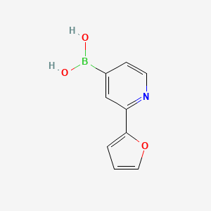 molecular formula C9H8BNO3 B6342442 2-(Furan-2-yl)pyridine-4-boronic acid CAS No. 2095871-55-7