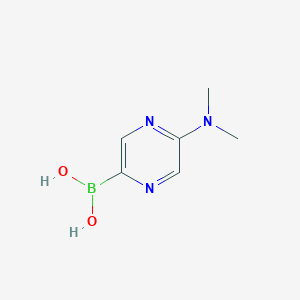 molecular formula C6H10BN3O2 B6342447 5-(Dimethylamino)pyrazine-2-boronic acid CAS No. 2096337-42-5