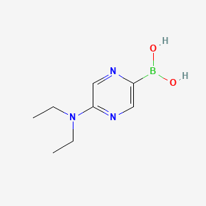 molecular formula C8H14BN3O2 B6342456 5-(Diethylamino)pyrazine-2-boronic acid CAS No. 1310383-60-8