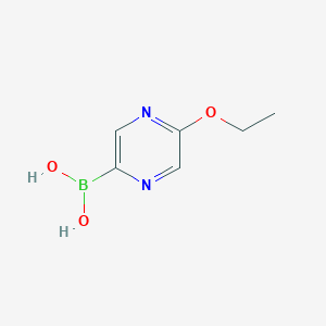 molecular formula C6H9BN2O3 B6342470 5-Ethoxypyrazine-2-boronic acid CAS No. 1310404-62-6