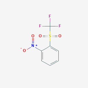molecular formula C7H4F3NO4S B6342488 2-(Trifluoromethylsulfonyl)nitrobenzene CAS No. 384-37-2