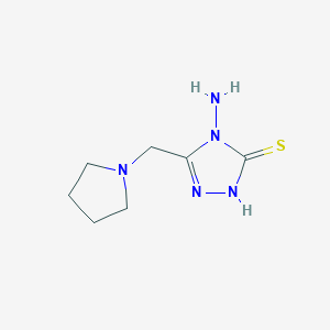 4-Amino-5-(pyrrolidin-1-ylmethyl)-4H-1,2,4-triazole-3-thiol