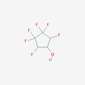 molecular formula C5H4F6O B6342535 2,3,3,4,4,5-Hexafluorocyclopentanol, 97% CAS No. 870963-19-2