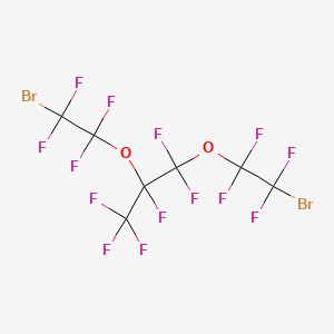 molecular formula C7Br2F14O2 B6342539 Perfluoro-1,2-bis(2-bromoethoxy)propane;  97% CAS No. 1262415-94-0