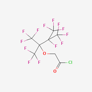 molecular formula C8H2ClF13O2 B6342546 [Perfluoro-(1',1',2'-trimethyl)propoxy]acetyl chloride;  97% CAS No. 1262415-92-8