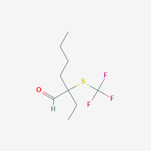 molecular formula C9H15F3OS B6342557 2-Ethyl-2-(trifluoromethylthio)hexanal CAS No. 1379156-71-4