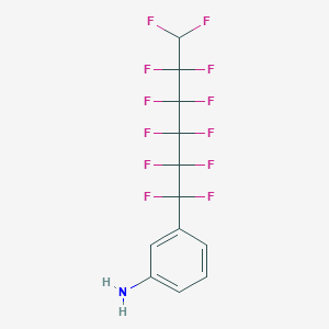 molecular formula C12H7F12N B6342565 3-(6H-Perfluorohexyl)aniline CAS No. 1262415-03-1