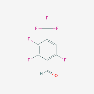molecular formula C8H2F6O B6342583 2,3,6-Trifluoro-4-(trifluoromethyl)benzaldehyde;  98% CAS No. 1262415-65-5