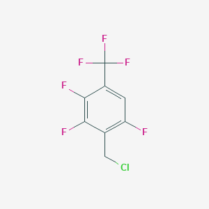 molecular formula C8H3ClF6 B6342606 2,3,6-Trifluoro-4-(trifluoromethyl)benzyl chloride;  98% CAS No. 1262415-50-8