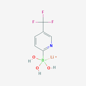 molecular formula C6H6BF3LiNO3 B6342611 Lithium (5-(trifluoromethyl)pyridin-2-yl)trihydroxyborate CAS No. 1393822-86-0
