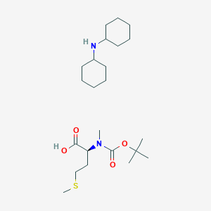 molecular formula C23H44N2O4S B6342626 Boc-N-methyl-L-methionine dicyclohexyl ammonium salt CAS No. 91292-59-0
