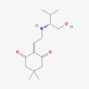 molecular formula C15H25NO3 B6342648 N-alpha-[(4,4-Dimethyl-2,6-dioxocyclohex-1-ylidene)ethyl-amino]-D-valinol CAS No. 1272754-94-5