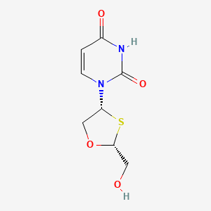 molecular formula C8H10N2O4S B6342689 1-((2R,4R)-2-(Hydroxymethyl)-1,3-oxathiolan-4-yl)pyrimidine-2,4(1H,3H)-dione CAS No. 461668-65-5