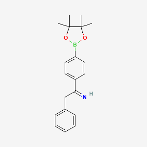 molecular formula C20H24BNO2 B6342704 4-(Benzyl)iminomethylphenylboronic acid pinacol ester CAS No. 2096339-26-1