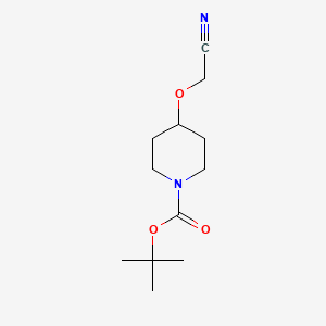 molecular formula C12H20N2O3 B6342716 4-Cyanomethoxy-piperidine-1-carboxylic acid tert-butyl ester CAS No. 857653-97-5