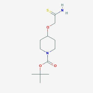 4-Thiocarbamoylmethoxy-piperidine-1-carboxylic acid tert-butyl ester