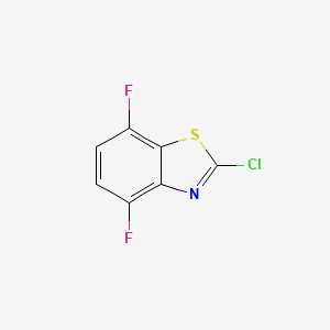 molecular formula C7H2ClF2NS B6342726 2-Chloro-4,7-difluorobenzo[d]thiazole CAS No. 1177320-67-0