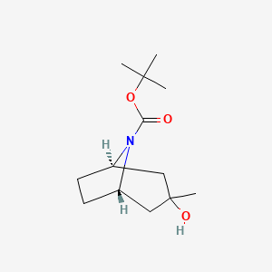 molecular formula C13H23NO3 B6342732 tert-Butyl endo-3-hydroxy-3-methyl-8-azabicyclo[3.2.1]octane-8-carboxylate CAS No. 870889-86-4
