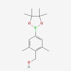 molecular formula C15H23BO3 B6342742 3,5-Dimethyl-4-hydroxymethylphenylboronic acid pinacol ester CAS No. 2121514-08-5
