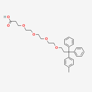 molecular formula C31H38O6 B6342760 15-(4-Methyltrityl)-4,7,10,13-tetraoxapentadecanoic acid CAS No. 1864014-14-1